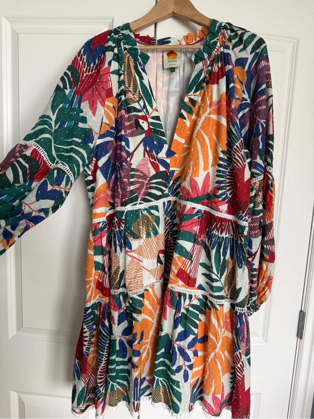 Farm Rio Multicolor Tropical Print Women's Tunic Dress